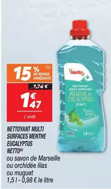 Netto - yant Multi Surfaces Menthe Eucalyptus offre à 1,47€ sur Netto