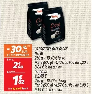 Netto - 36 Dosettes Café Corse