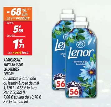 Lenor - Adoucissant Envolée D'air 56 Lavages