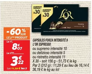 L'Or Espresso - Capsules Forza Intensité 9