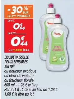 Netto - Liquide Vaisselle Peaux Sensibles