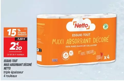 Netto - Essuie-tout Maxi Absorbant Décoré