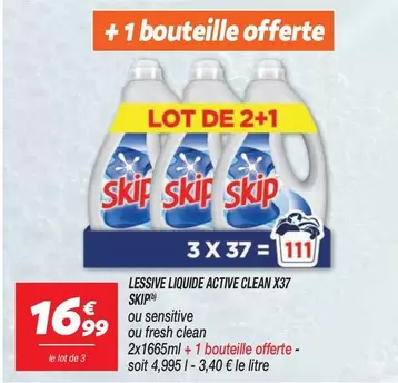 Skip - Lessive Liquide Active Clean X37