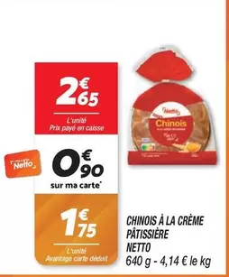 Netto - Chinois À La Creme Pâtissière