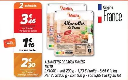 Netto - Allumettes De Bacon Fumées