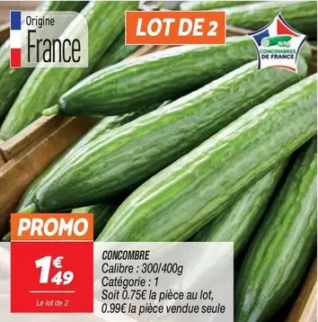 promo - concombre