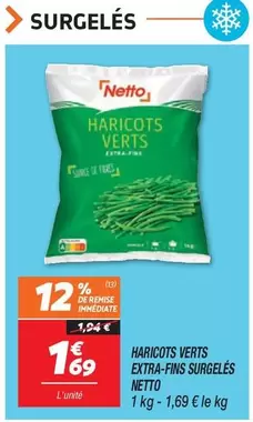 Netto - Haricots Verts Extra-fins Surgelés