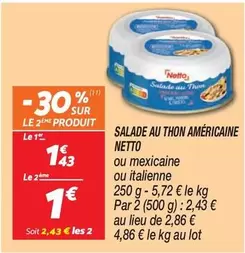 Netto - Salade Au Thon Americaine