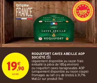 société - roquefort caves abeille aop