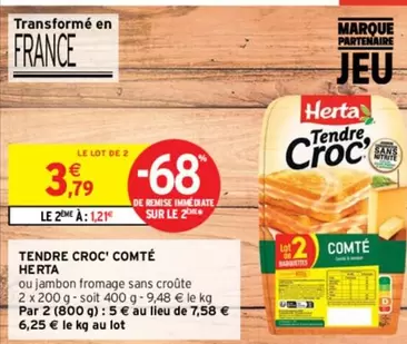 Herta - Tendre Croc' Comté