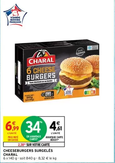 Charal - Cheeseburgers Surgelés