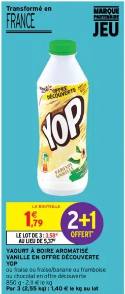 Yoplait - Offre Découverte Yaourt à Boire Aromatisé Vanille