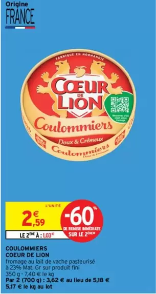 coeur de lion - coulommiers