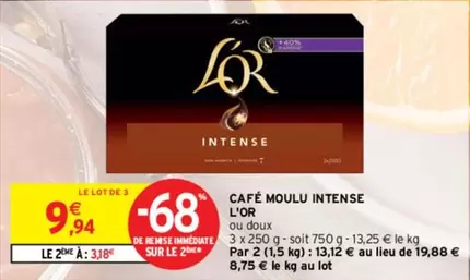 l'or - café moulu intense