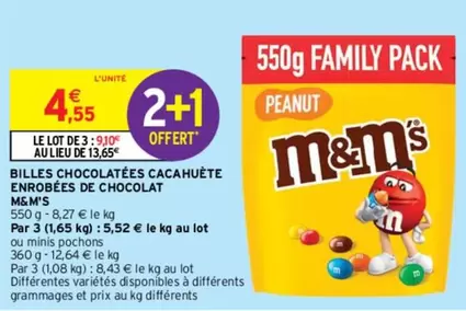 M&M's Cacahuète : Billes Chocolatées Enrobées de Chocolat - Une douceur irrésistible à découvrir !