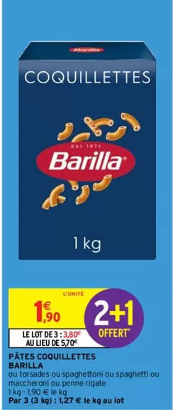 barilla - pâtes coquillettes