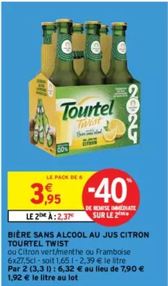 Tourtel Twist - Bière Sans Alcool Au Jus Citron