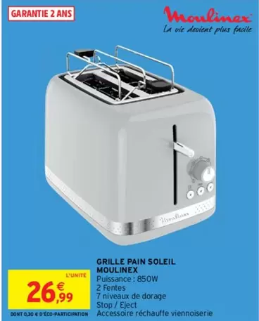 Moulinex - Grille Pain Soleil