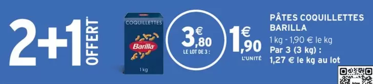 barilla - pâtes coquillettes