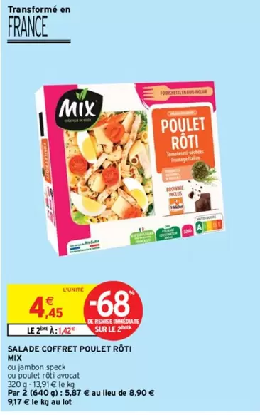 Mix - Salade Coffret Poulet Rôti