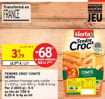 herta - tendre croc' comté