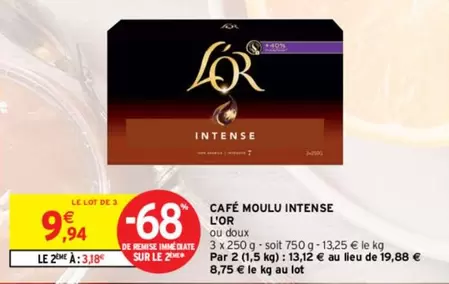 L'Or - Café Moulu Intense