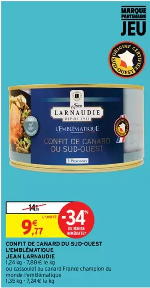 jean larnaudie - confit de canard du sud-ouest