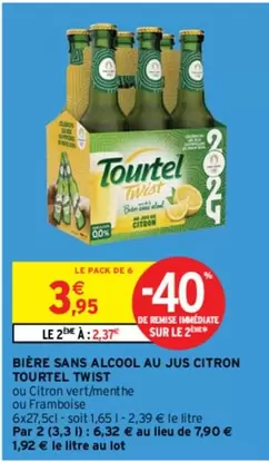 Tourtel Twist - Bière Sans Alcool Au Jus Citron