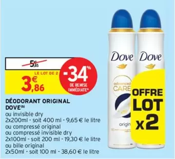 dove - déodorant original