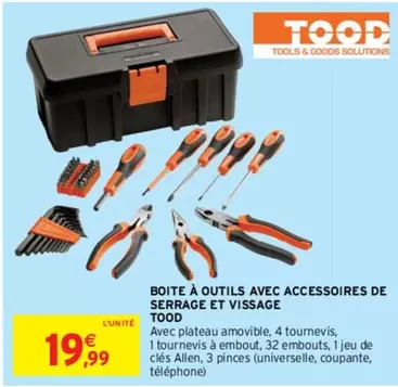 Boîte à outils avec accessoires de serrage et vis, idéale pour tous vos projets de bricolage