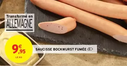 Saucisse Bockwurst Fumée