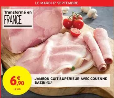 Jambon Cuit Supérieur Avec Couenne