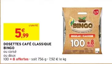 Bingo - Dosettes Café Classique