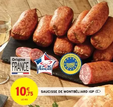 Saucisse De Montbéliard Igp