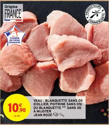 Jean Rozé - Blanquette de Veau Sans Os à Mijoter : Collier et Poitrine