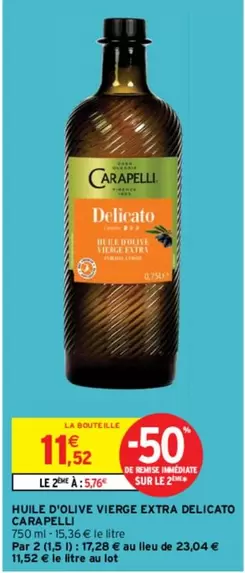 carapelli - huile d'olive vierge extra delicato