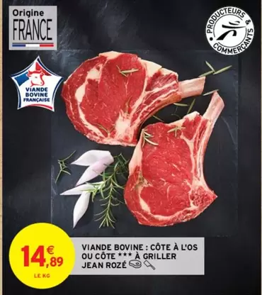 Jean Rozé - Viande Bovine: Côte À L'os Ou Côte