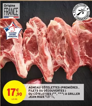 Côtelettes d'Agneau : Premières, Filets ou Côtelettes à Griller Jean Roze