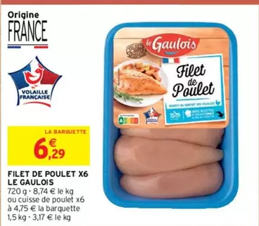 le gaulois - filet de poulet x6