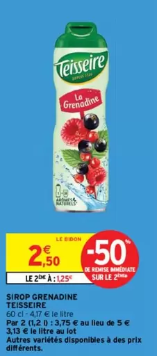 teisseire - sirop grenadine