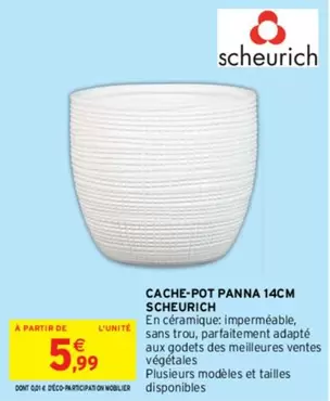 Scheurich - Cache-Pot Panna 14cm