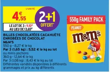 M&M's : Billes Chocolatées Cacahuète Enroées De Chocolat - Délicieuses et Croquantes !