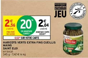 Saint Eloi - Haricots Verts Extra Fins Cueillis