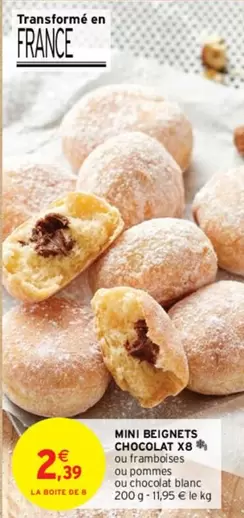 Mini Beignets Chocolat X8