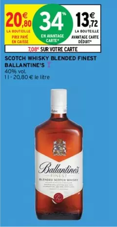 ballantine's - scotch whisky blended finest