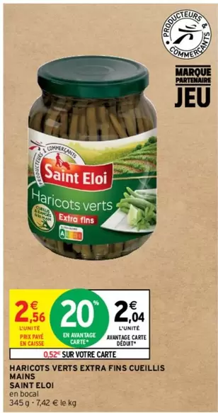 saint eloi - haricots verts extra fins cueillis