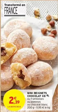 Mini Beignets Chocolat X8