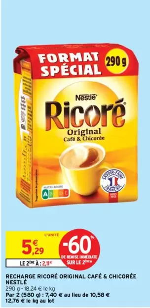 Nestlé - Promotion Ricoré Original : Café & Chicorée, un mélange savoureux et équilibré