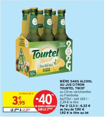 Tourtel Twist - Bière Sans Alcool Au Jus Citron