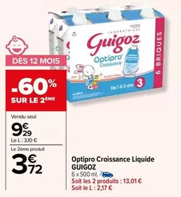 guigoz - optipro croissance liquide